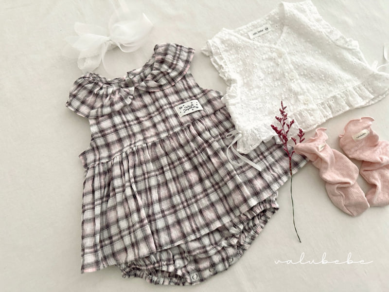 Valu Bebe - Korean Baby Fashion - #onlinebabyboutique - Bebe Frill One-piece Suit - 11
