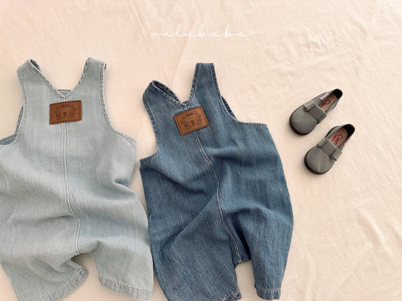 Valu Bebe - Korean Baby Fashion - #onlinebabyboutique - Denim Overalls Pants - 12