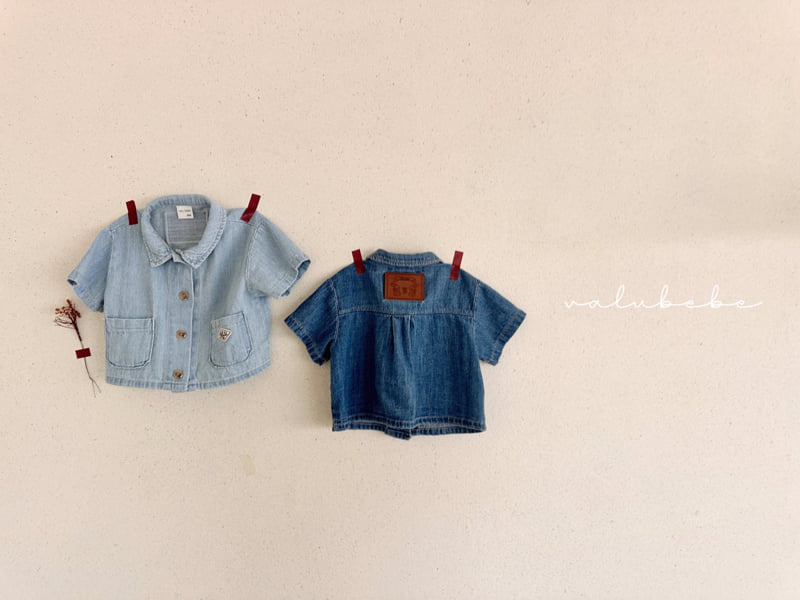 Valu Bebe - Korean Baby Fashion - #onlinebabyboutique - Bebe Summer Denim Shirt Jacket 2