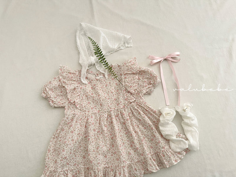 Valu Bebe - Korean Baby Fashion - #onlinebabyboutique - Bebe Ludia Puff One-piece - 9