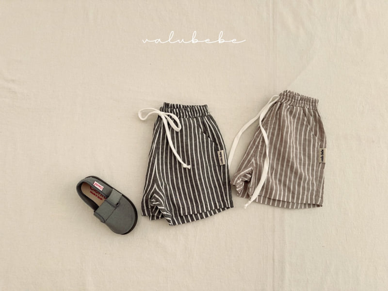 Valu Bebe - Korean Baby Fashion - #onlinebabyshop - Bebe Cabin Stripe Pants - 9
