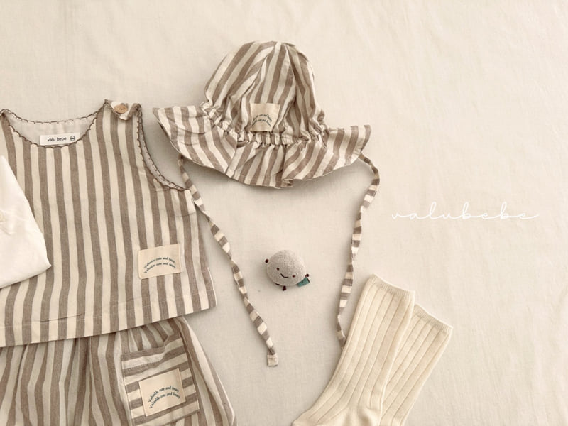 Valu Bebe - Korean Baby Fashion - #onlinebabyshop - Fresh Stripe Bucket Hat - 8