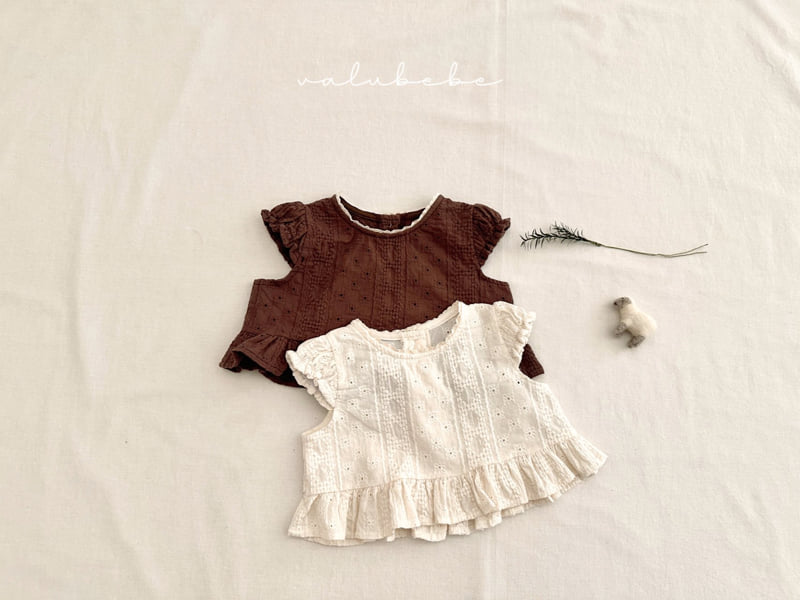 Valu Bebe - Korean Baby Fashion - #smilingbaby - Kids Frill Cap Blouse