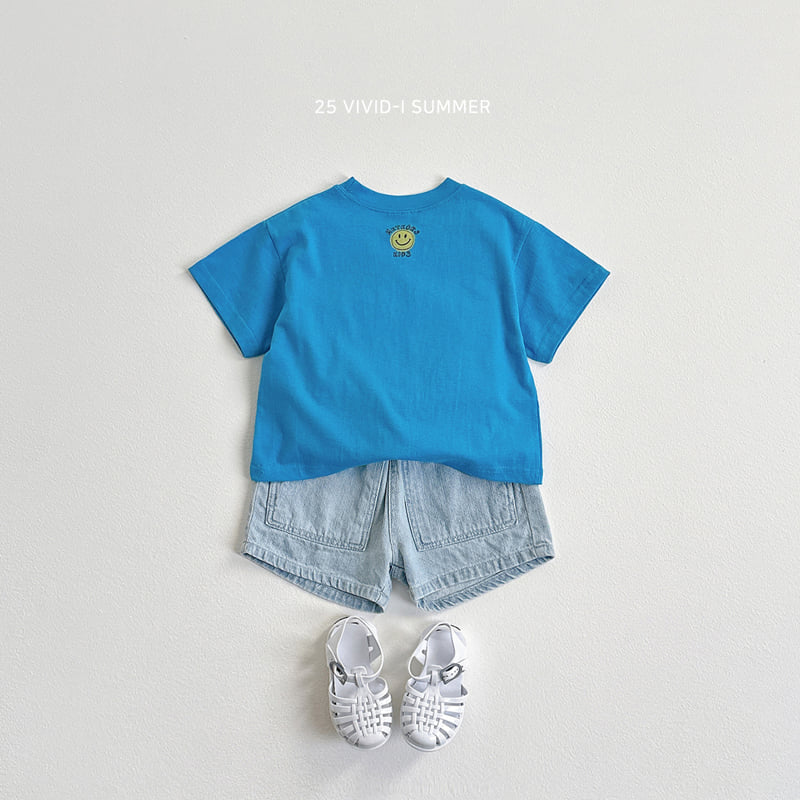 Vivid I - Korean Children Fashion - #Kfashion4kids - Slub Denim Shorts - 9