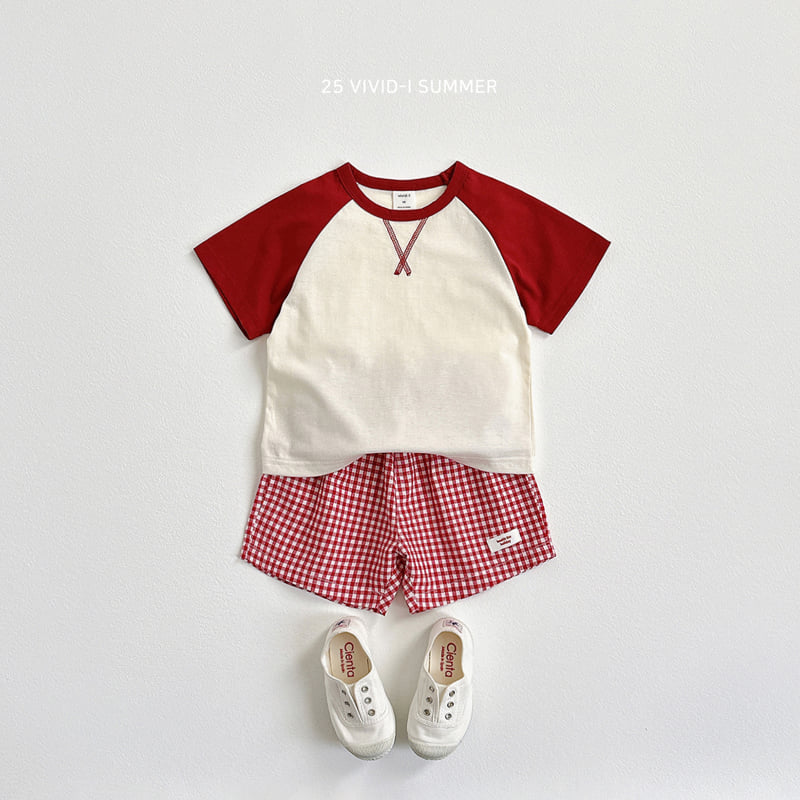 Vivid I - Korean Children Fashion - #Kfashion4kids - V-Stitch Raglan Tee - 8
