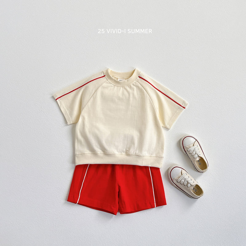 Vivid I - Korean Children Fashion - #Kfashion4kids - Stripe Raglan Short Sleeve Tee - 7