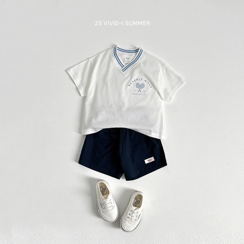 Vivid I - Korean Children Fashion - #Kfashion4kids - Racket V-Neck Set - 7