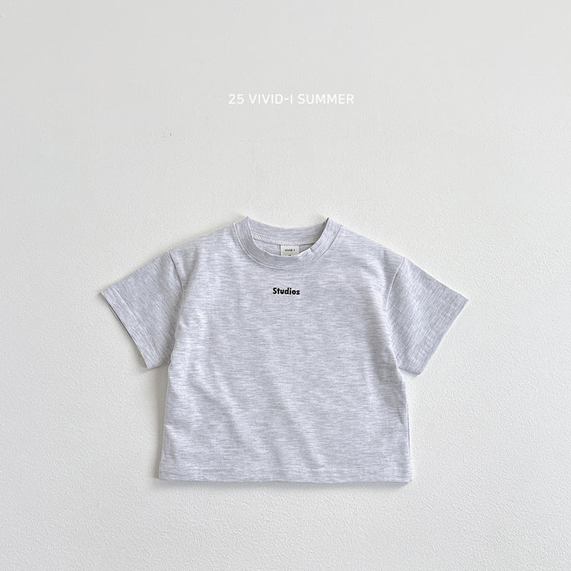Vivid I - Korean Children Fashion - #Kfashion4kids - Lettering Embroidery Point Tee - 5