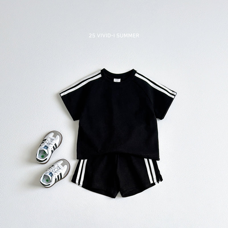 Vivid I - Korean Children Fashion - #Kfashion4kids - Pique Line Pants - 6