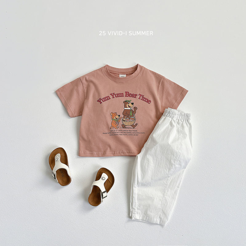 Vivid I - Korean Children Fashion - #Kfashion4kids - Picnic Bear Tee - 11