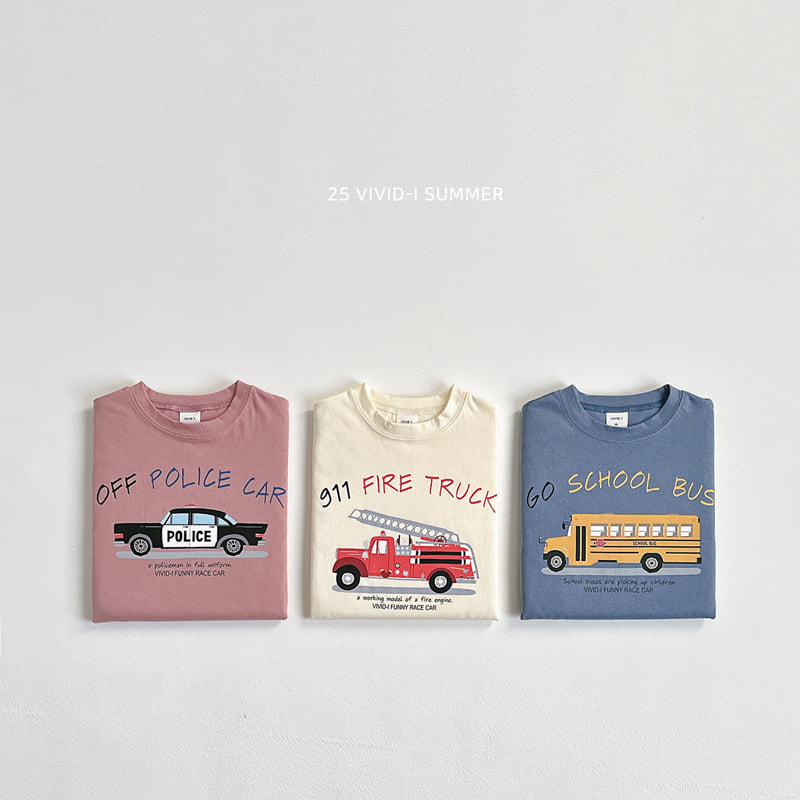 Vivid I - Korean Children Fashion - #Kfashion4kids - Car Print Short Sleeve Tee - 3