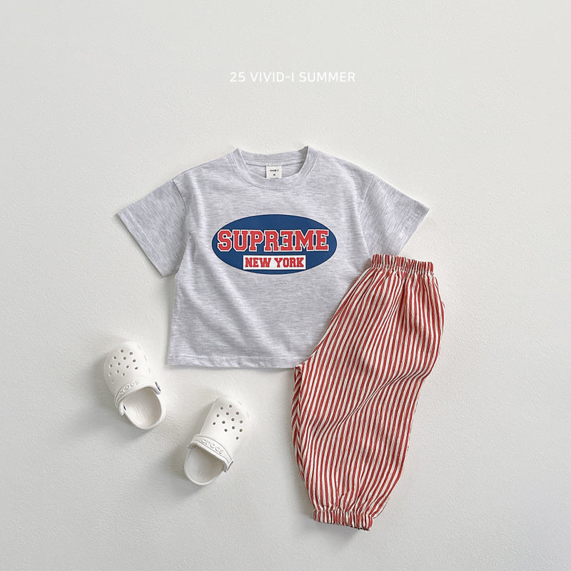 Vivid I - Korean Children Fashion - #Kfashion4kids - Vertical Stripe Pants - 9