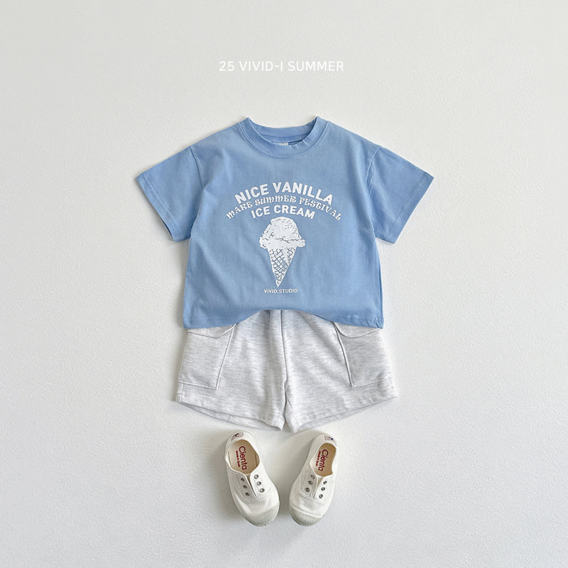 Vivid I - Korean Children Fashion - #Kfashion4kids - Ice Cream Cone Tee - 10