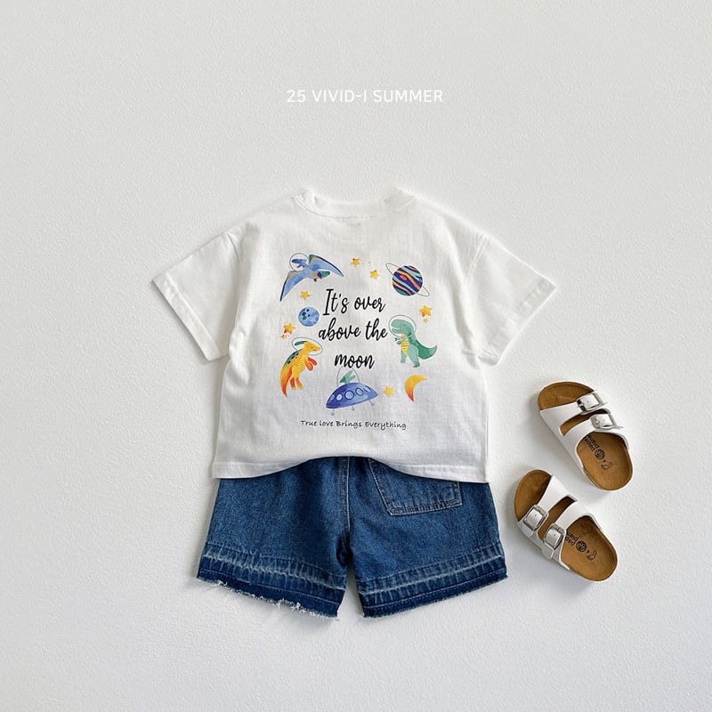 Vivid I - Korean Children Fashion - #childofig - Space Dino Short Sleeve Tee - 7