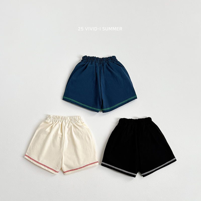 Vivid I - Korean Children Fashion - #childofig - Stitch Shorts - 3