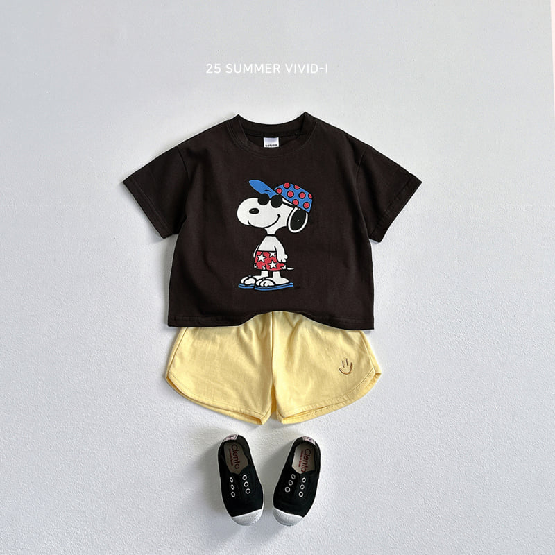 Vivid I - Korean Children Fashion - #childofig - Face Embroidery Shorts - 12