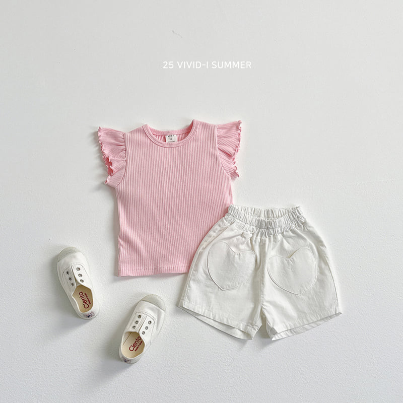 Vivid I - Korean Children Fashion - #childofig - Princess Frill Sleeveless Tee - 11