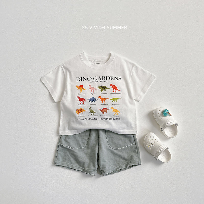 Vivid I - Korean Children Fashion - #childofig - Mini Dino Short Sleeve Tee - 7
