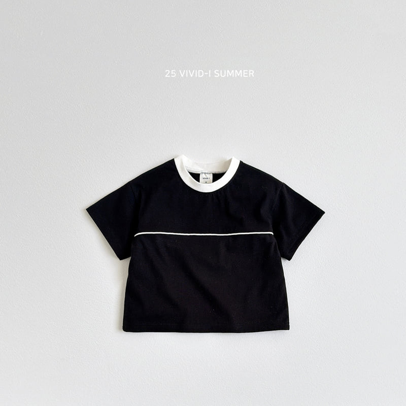Vivid I - Korean Children Fashion - #childofig - Piping Cut Tee - 5