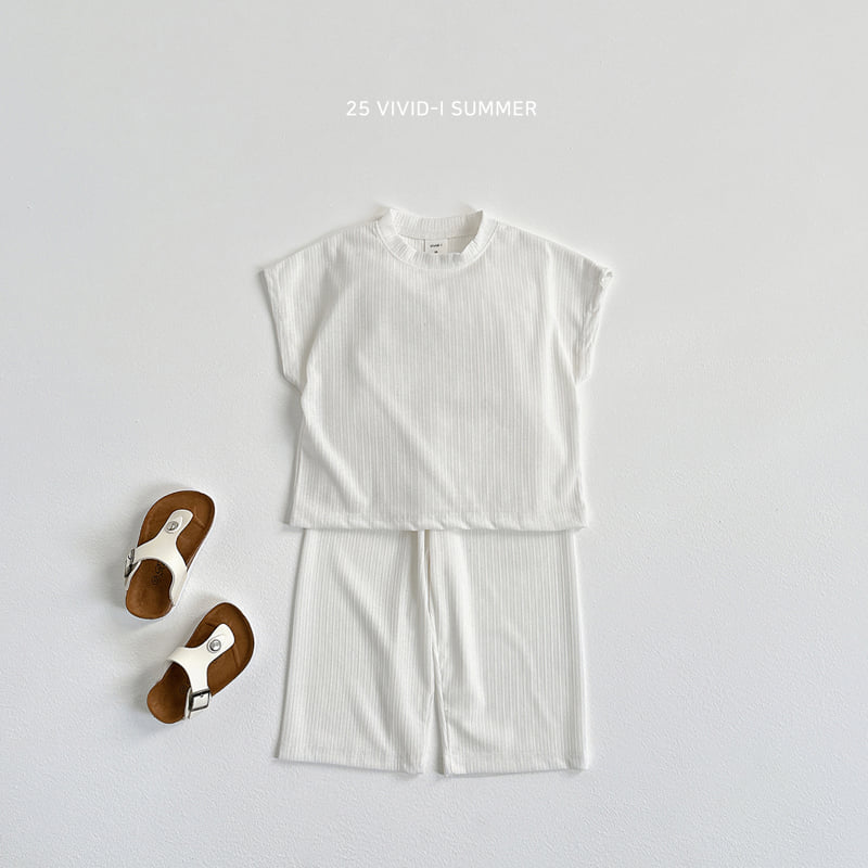 Vivid I - Korean Children Fashion - #childofig - Cool Knit Ribbed Set - 3