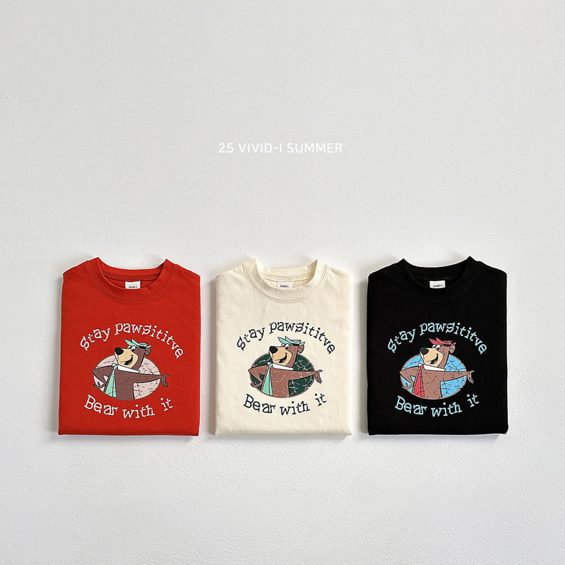Vivid I - Korean Children Fashion - #childofig - Crack Bear Tee