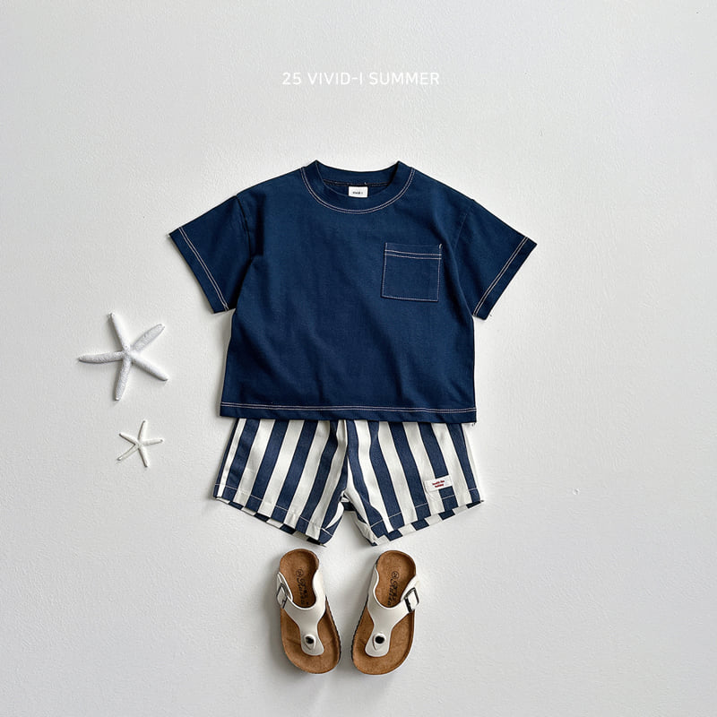 Vivid I - Korean Children Fashion - #childofig - Pocket Stitch Short Sleeve Tee - 10