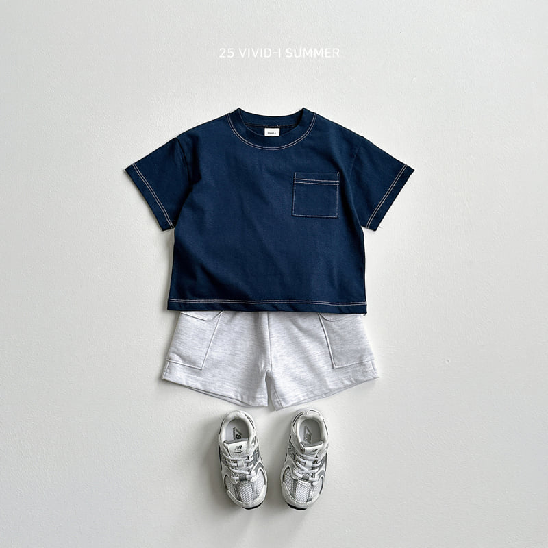 Vivid I - Korean Children Fashion - #childofig - Pocket Stitch Short Sleeve Tee - 11