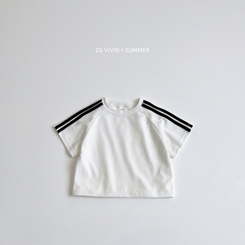 Vivid I - Korean Children Fashion - #childofig - Pique Line Short Sleeve Tee - 7