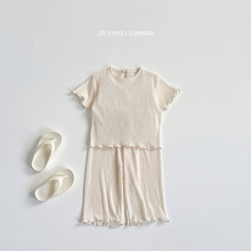 Vivid I - Korean Children Fashion - #childofig - Pleats Wave Set - 5
