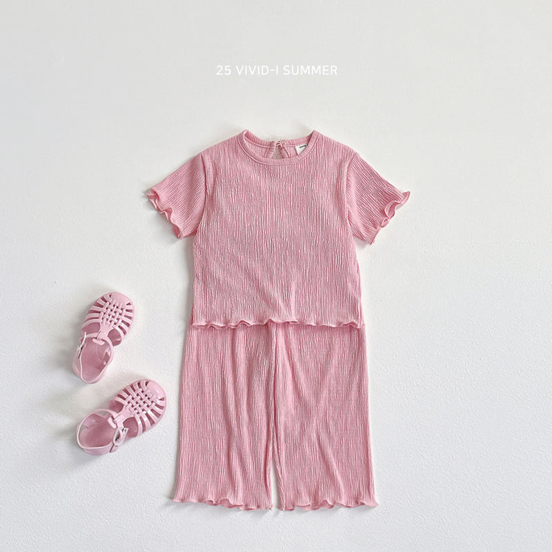 Vivid I - Korean Children Fashion - #childofig - Pleats Wave Set - 6