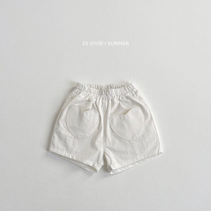 Vivid I - Korean Children Fashion - #childofig - Heart Pocket Shorts - 3