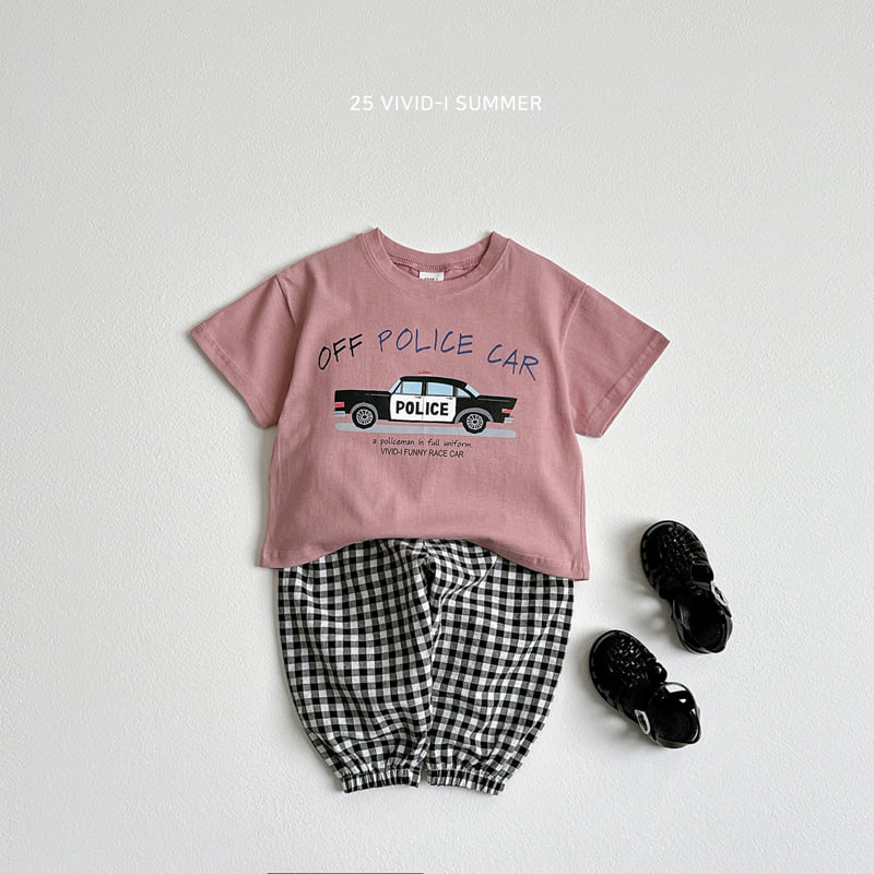 Vivid I - Korean Children Fashion - #childofig - Car Print Short Sleeve Tee - 11