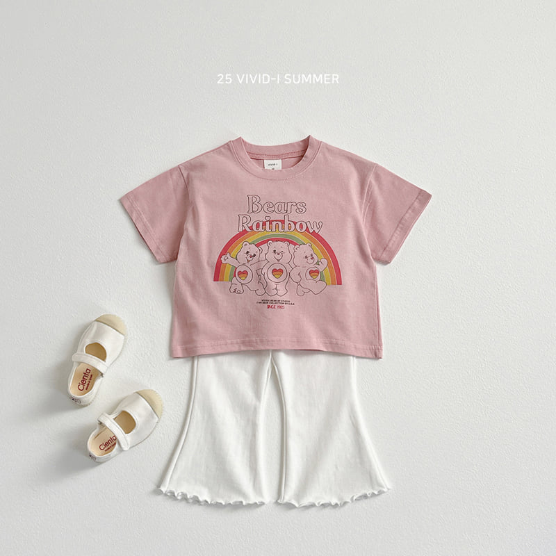Vivid I - Korean Children Fashion - #childofig - Rainbow Bear Friends Tee - 8