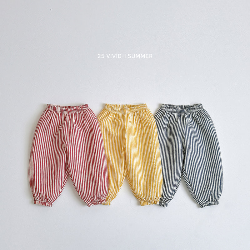Vivid I - Korean Children Fashion - #childofig - Vertical Stripe Pants