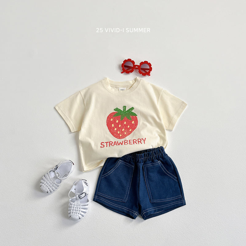 Vivid I - Korean Children Fashion - #childofig - Sketch Fruit Check Set - 12