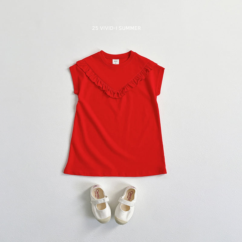 Vivid I - Korean Children Fashion - #childofig - V Frill One-piece - 5