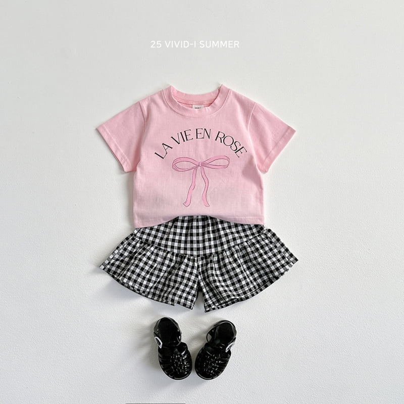 Vivid I - Korean Children Fashion - #childrensboutique - Short Sleeve Ribbon Flare Set - 12