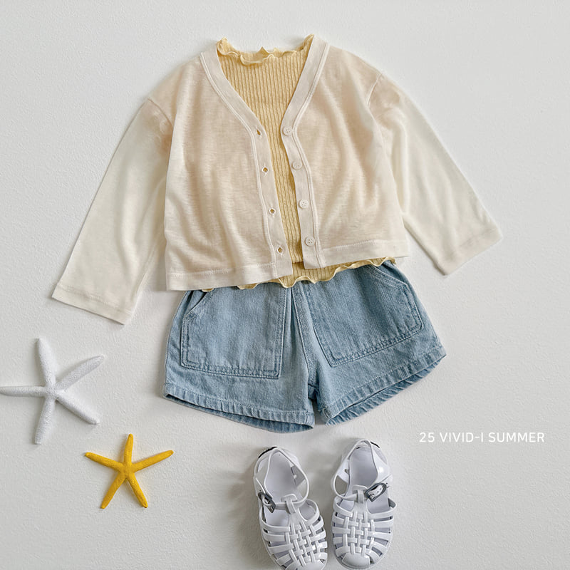 Vivid I - Korean Children Fashion - #childrensboutique - Soap Ribbed Short Sleeve Tee - 11