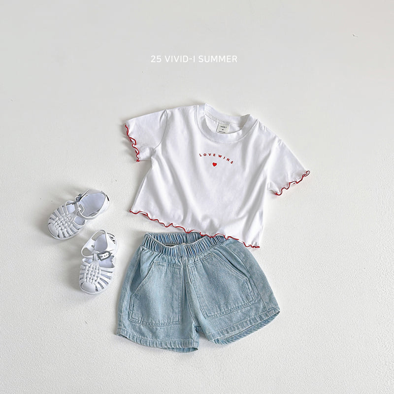 Vivid I - Korean Children Fashion - #childrensboutique - Love Crop Loose Tee - 8