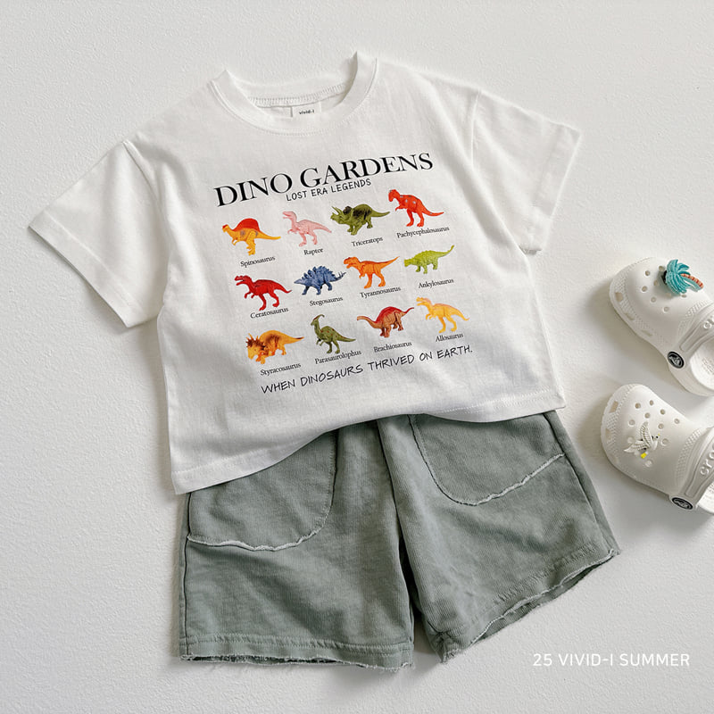 Vivid I - Korean Children Fashion - #childrensboutique - Mini Dino Short Sleeve Tee - 8