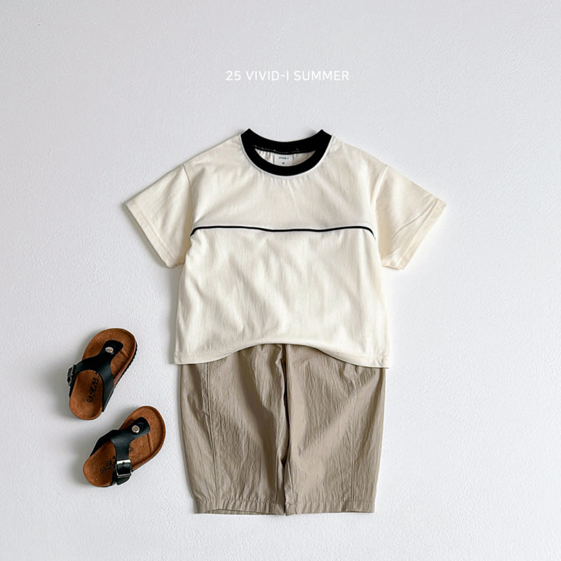 Vivid I - Korean Children Fashion - #childrensboutique - Piping Cut Tee - 6