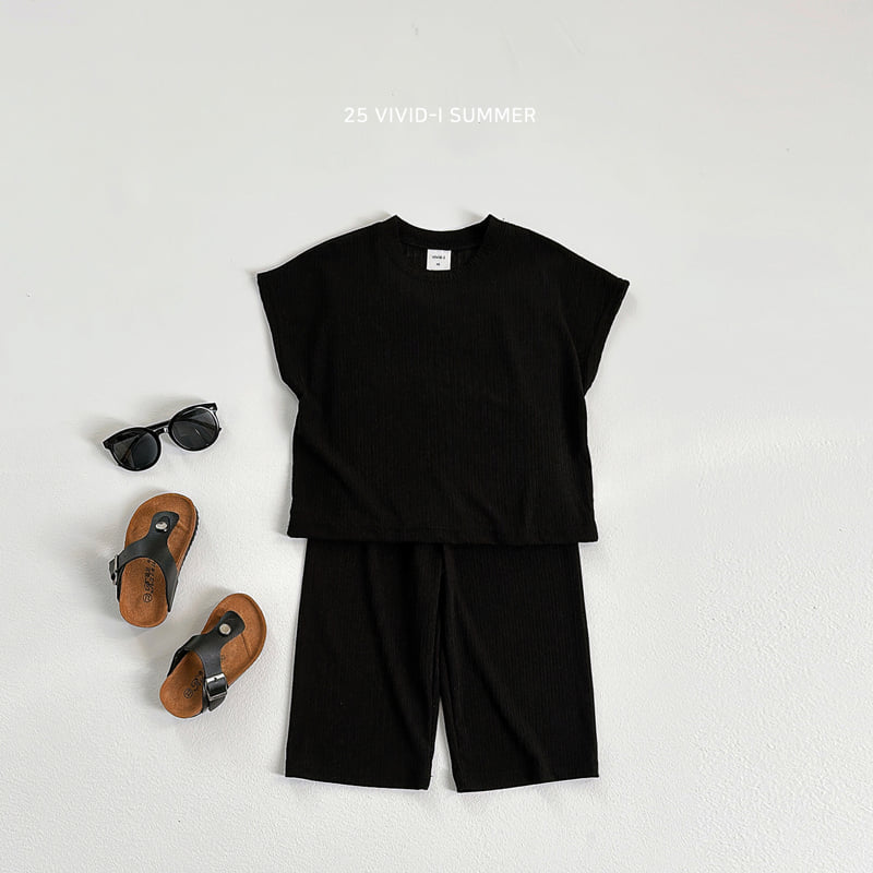 Vivid I - Korean Children Fashion - #childofig - Cool Knit Ribbed Set - 4
