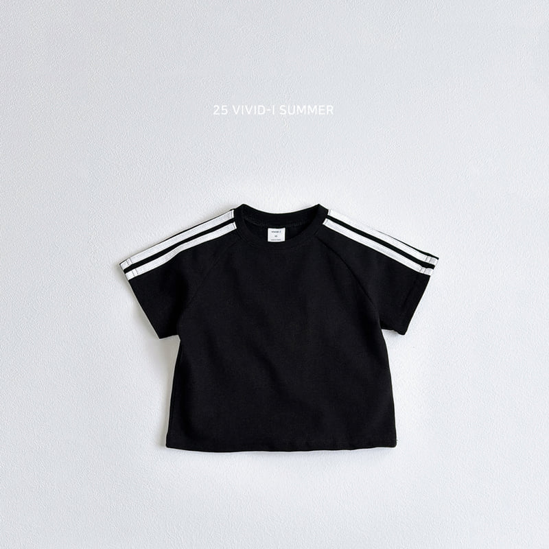 Vivid I - Korean Children Fashion - #childrensboutique - Pique Line Short Sleeve Tee - 8