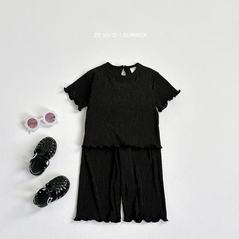 Vivid I - Korean Children Fashion - #childrensboutique - Pleats Wave Set - 7