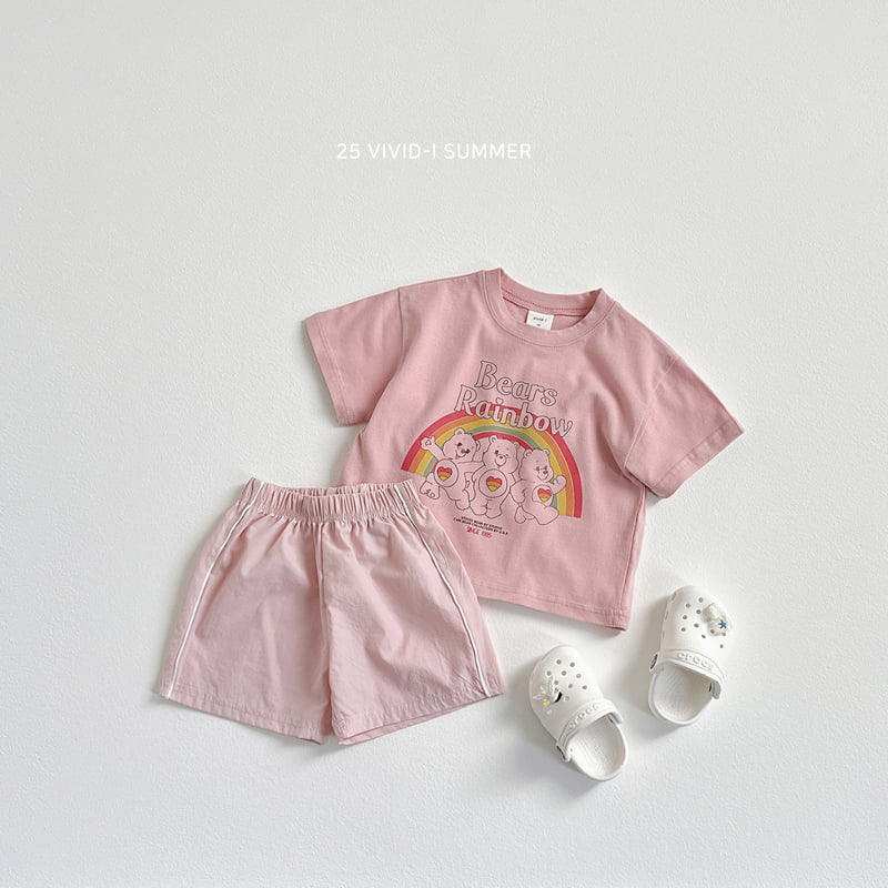Vivid I - Korean Children Fashion - #childrensboutique - Rainbow Bear Friends Tee - 9