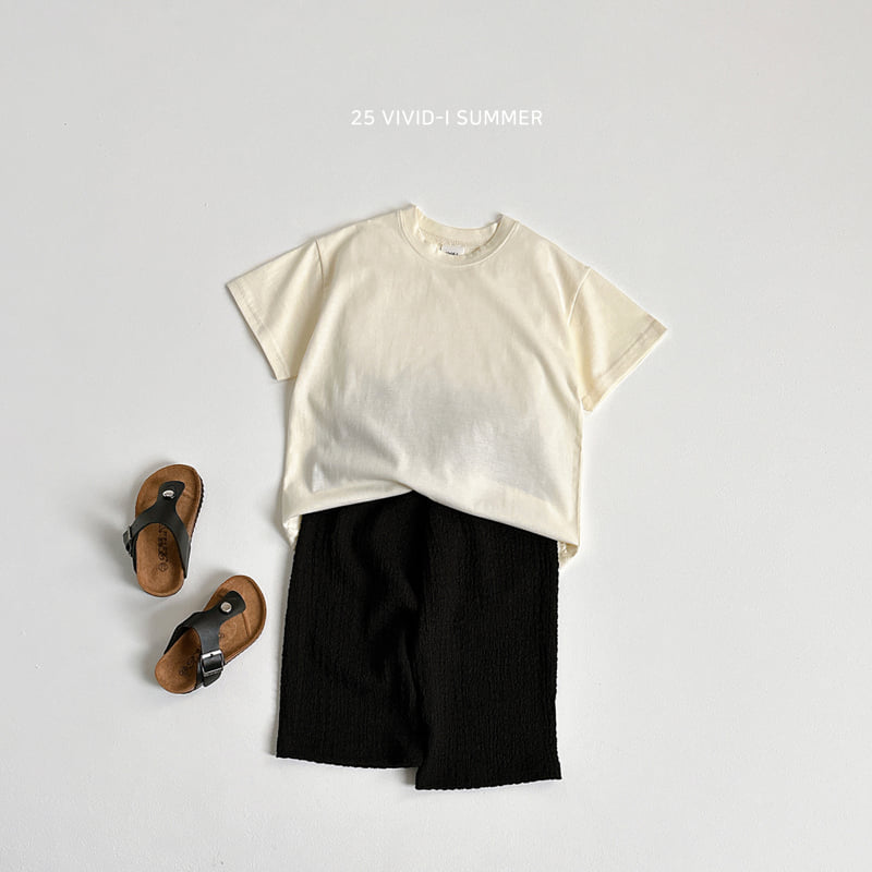Vivid I - Korean Children Fashion - #childrensboutique - Oversized Long Short Sleeve Tee - 5