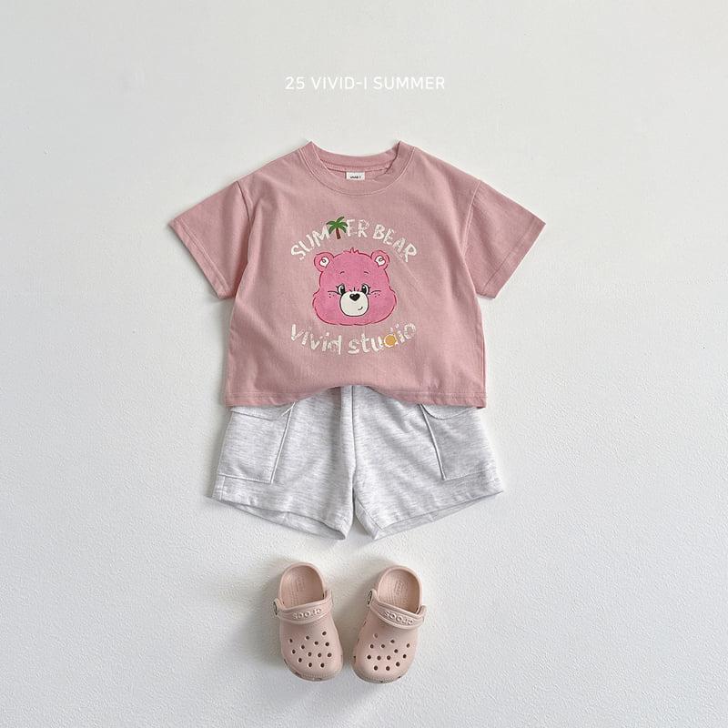 Vivid I - Korean Children Fashion - #childrensboutique - Summer Bear Short Sleeve Tee - 9