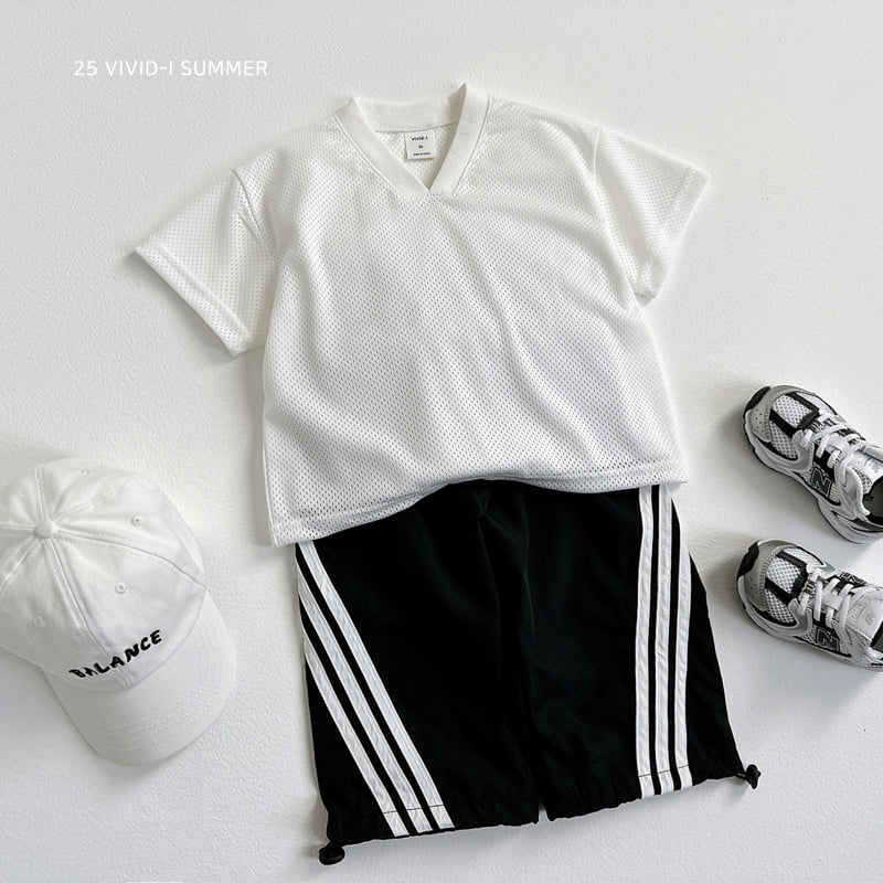 Vivid I - Korean Children Fashion - #childrensboutique - V-Neck Cool Mesh Tee - 7
