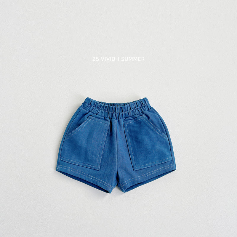 Vivid I - Korean Children Fashion - #childofig - Stretch Pocket Shorts - 4