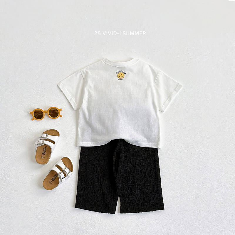 Vivid I - Korean Children Fashion - #designkidswear - Rear Smile Point Tee - 6